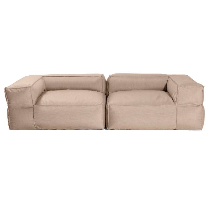 All-Weather Baya Love Seat, Set of 2 - Ash